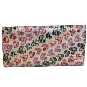 Clutch Duct Tape Wallet Pink Red Black Hearts Pattern 7.5" x 4" Pocketbook Pouch